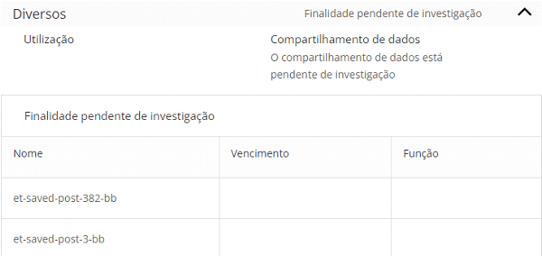 Cookies de diversos itens